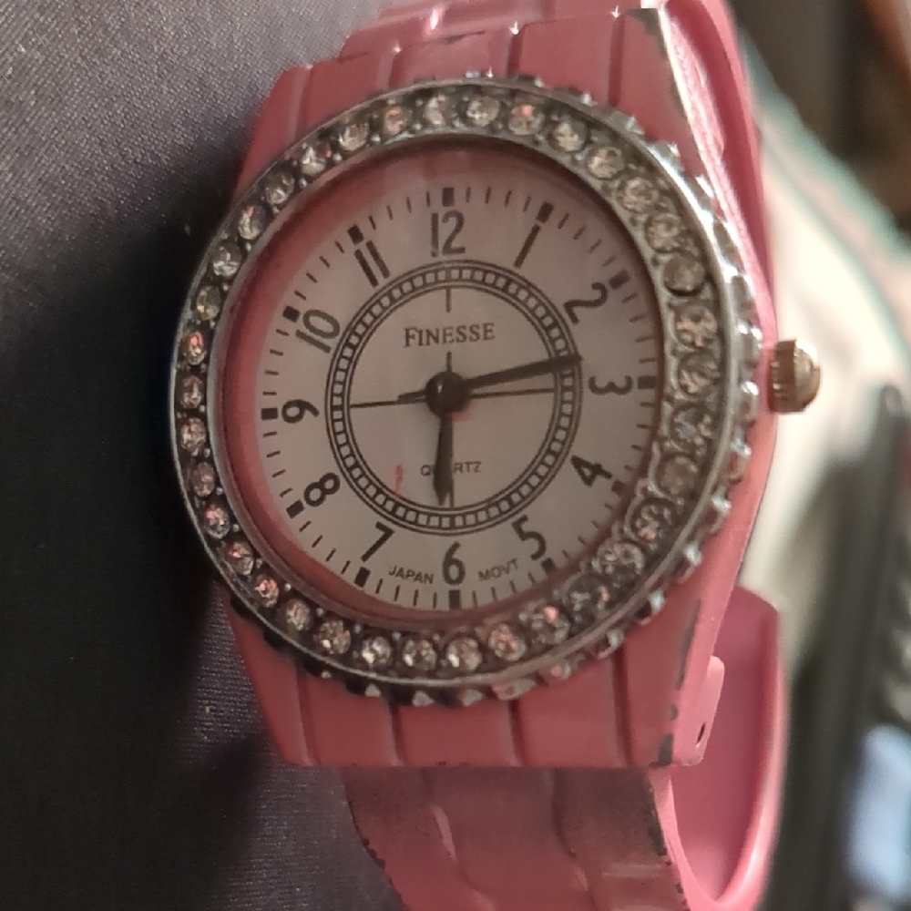 Finesse Pink Crystal Women's Watch